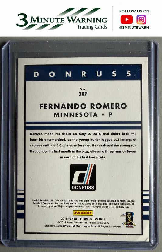 2019 Donruss #207 Fernando Romero Holo Orange