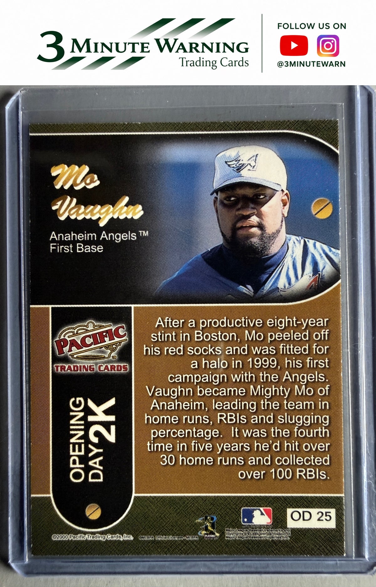 2000 Topps / Fleer / Upper Deck / Pacific Opening Day 2K #OD 25 Mo Vaughn