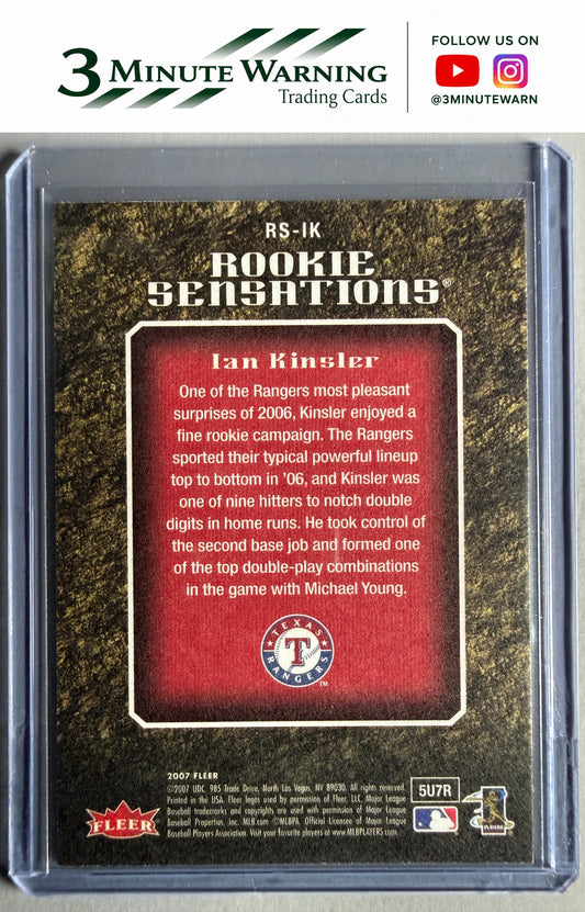 2007 Fleer #RS-IK Ian Kinsler Rookie Sensations