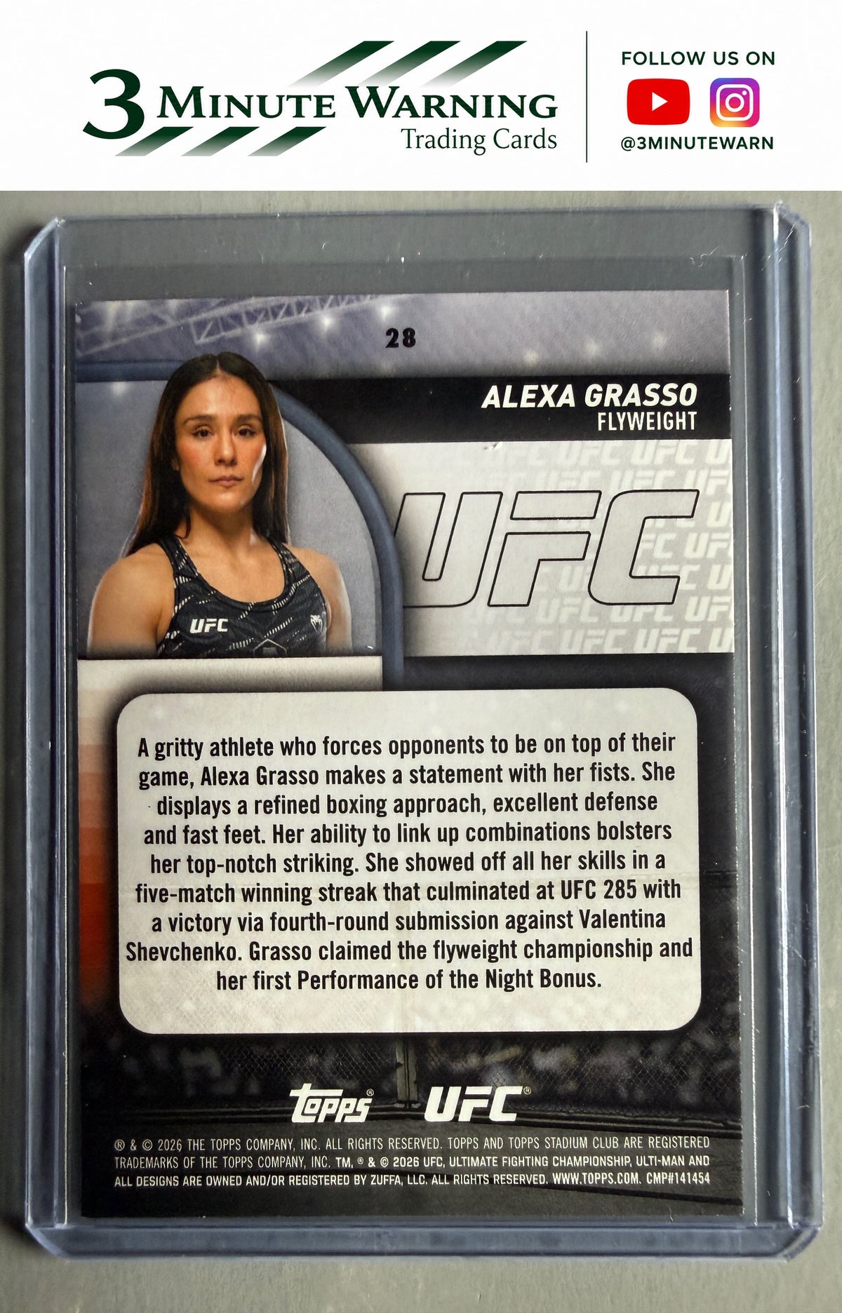 2026 Stadium Club UFC #28 Alexa Grasso