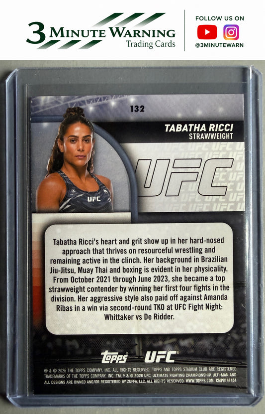 2026 Stadium Club UFC #132 Tabatha Ricci