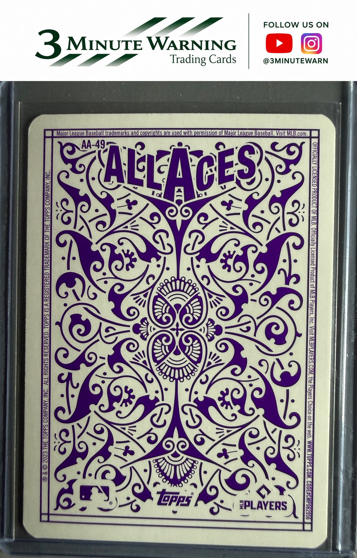 2023 Topps #AA-49 Jacob deGrom All Aces