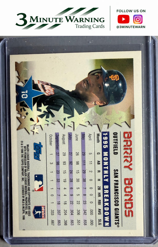 1996 Topps #10 Barry Bonds