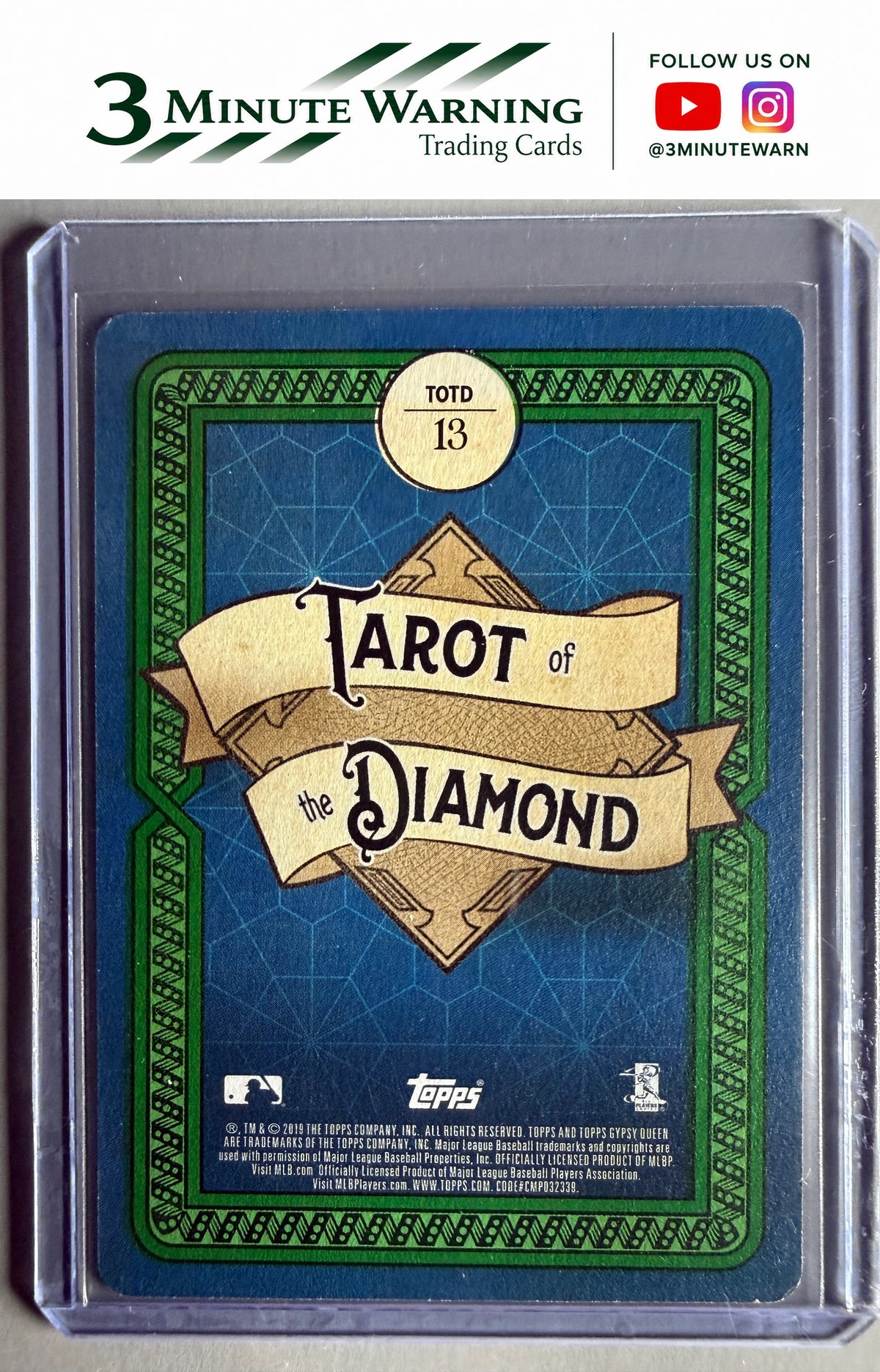 2019 Topps Gypsy Queen #TOTD13 Edwin Diaz Tarot of the Diamond