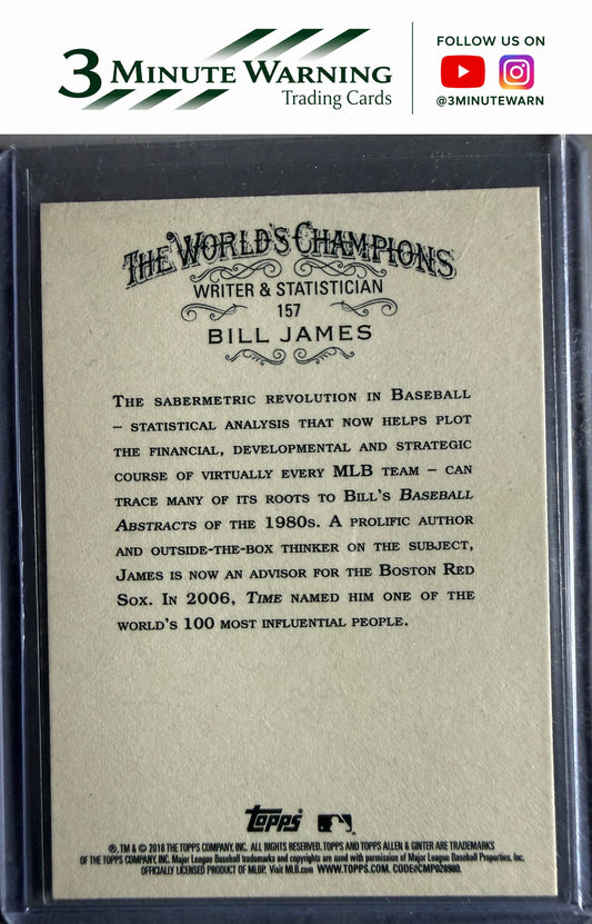2018 Topps Allen & Ginter #157 Bill James