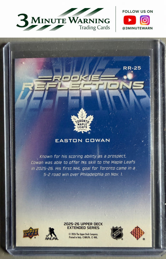 2025-26 Upper Deck #RR-25 Easton Cowan Rookie Reflections