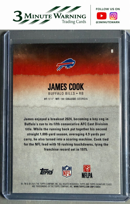 2025 Topps Signature Class #8 James Cook