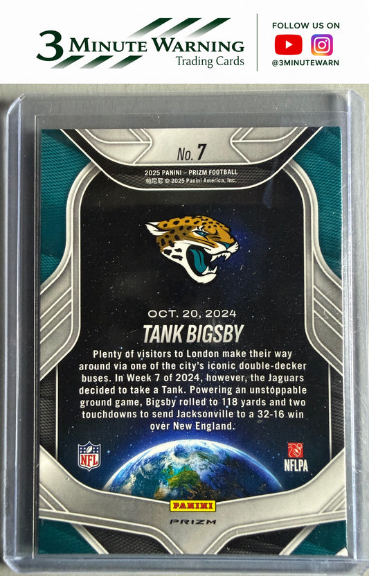 2025 Panini Prizm #7 Tank Bigsby Global Reach Green
