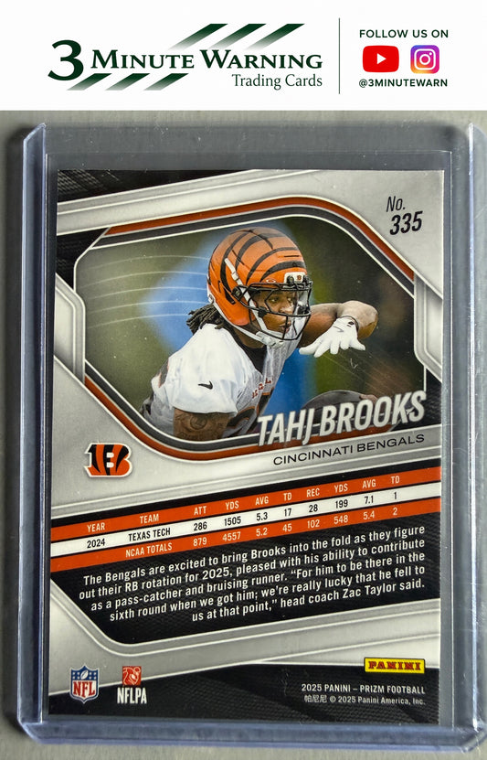 2025 Panini Prizm #335 Tahj Brooks