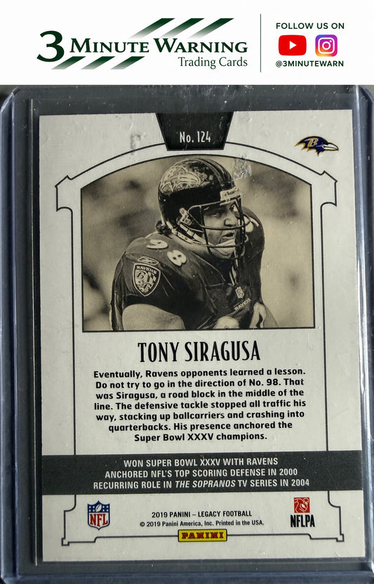 2019 Panini Legacy #124 Tony Siragusa Orange #/199