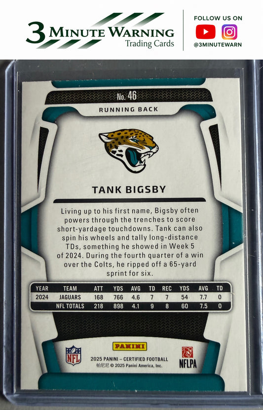 2025 Panini Certified #46 Tank Bigsby