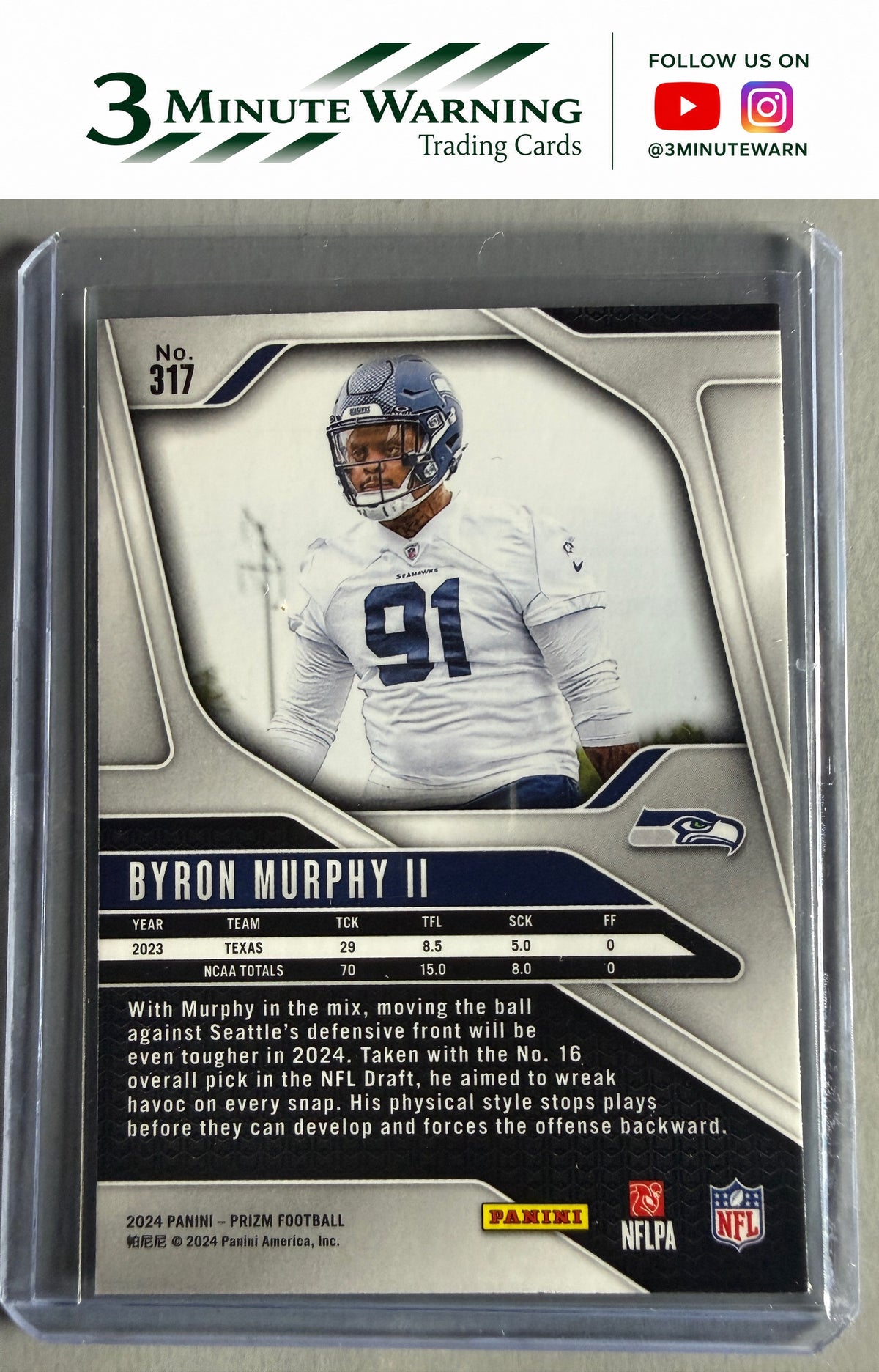 2024 Panini Prizm #317 Byron Murphy II
