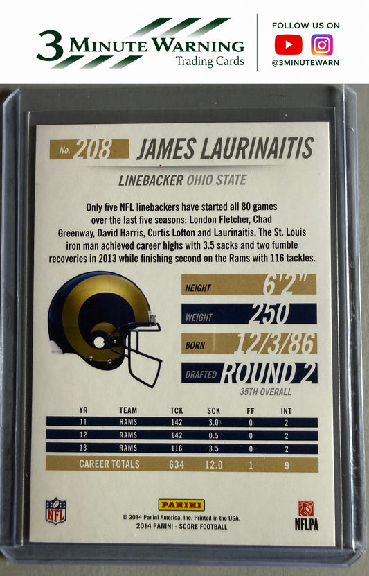 2014 Score #208 James Laurinaitis