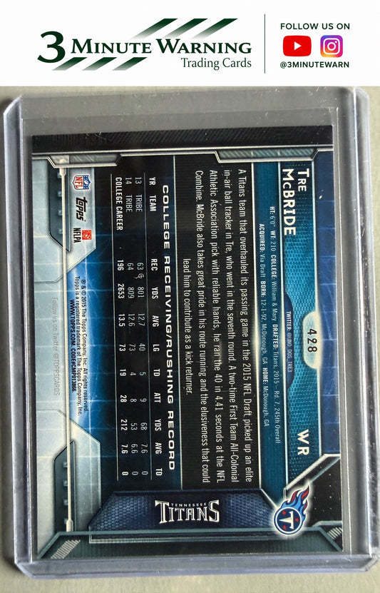 2015 Topps #428 Tre McBride