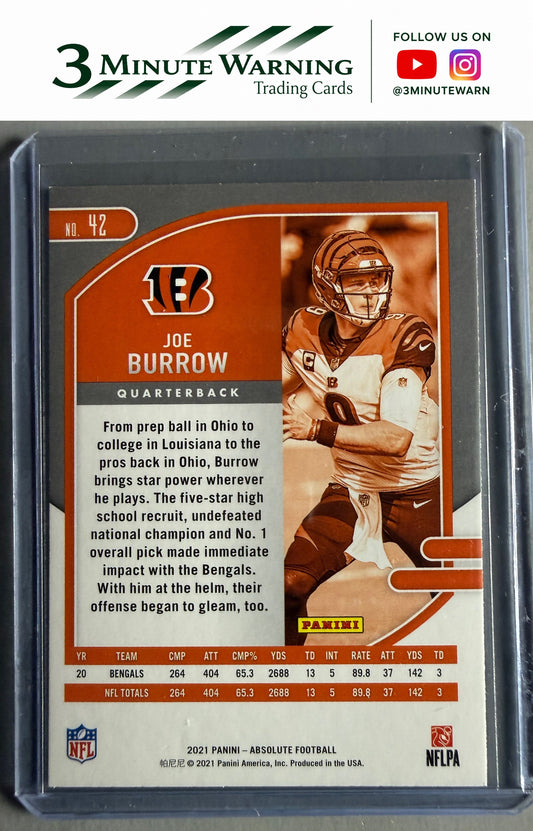 2021 Panini Absolute #42 Joe Burrow Retail