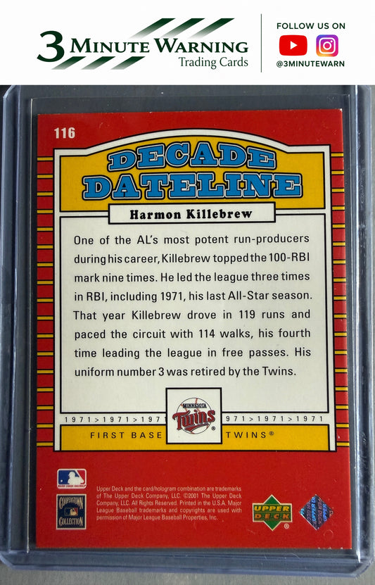 2001 Upper Deck Decade 1970's #116 Harmon Killebrew