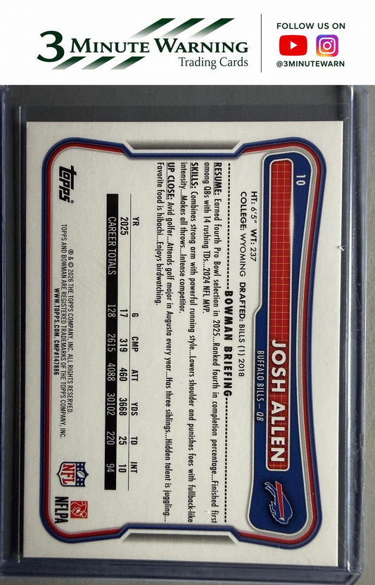 2026 Bowman #10 Josh Allen