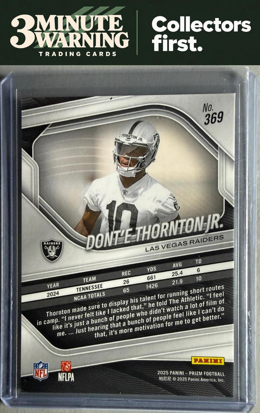 2025 Panini Prizm #369 Dont'e Thornton Jr.