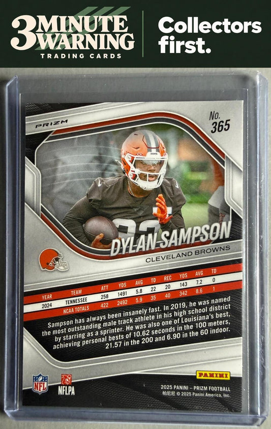 2025 Panini Prizm #365 Dylan Sampson Red Flash
