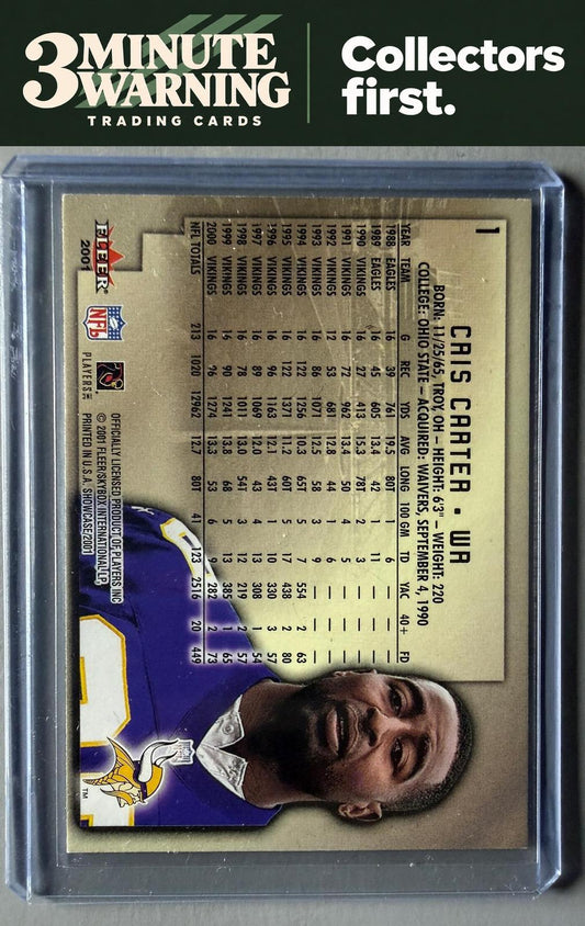 2001 Fleer Showcase #1 Cris Carter