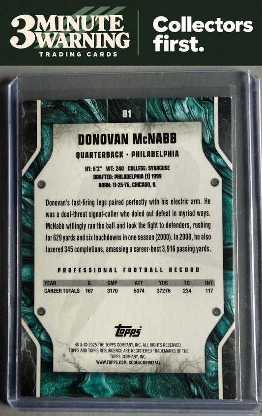 2024 Topps Resurgence #81 Donovan McNabb Blue & Orange Spark