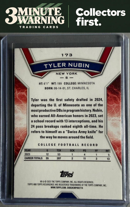 2024 Topps Resurgence #173 Tyler Nubin