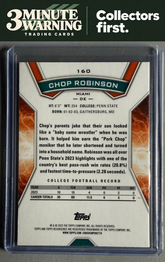 2024 Topps Resurgence #160 Chop Robinson