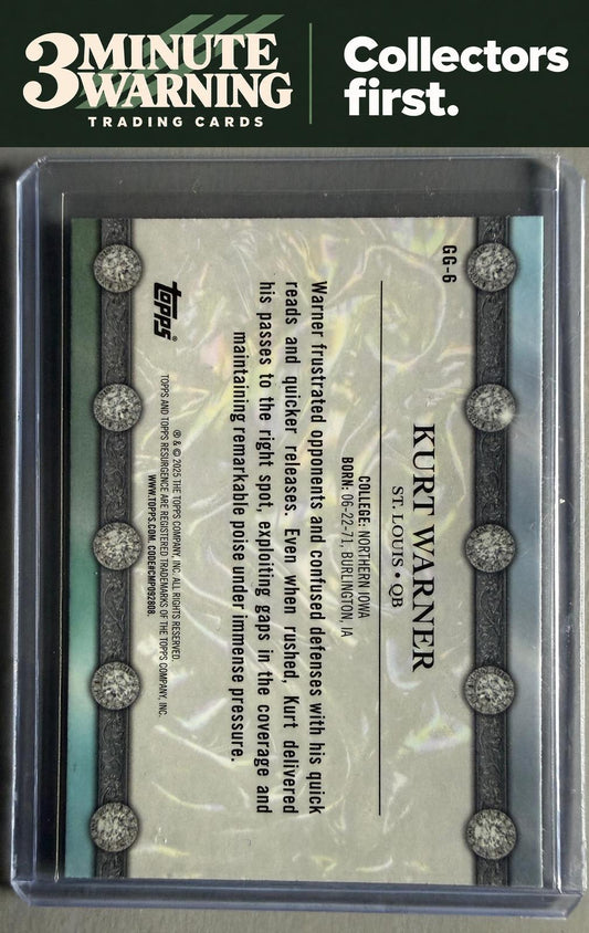 2024 Topps Resurgence #GG-6 Kurt Warner Glimmer and Gleam