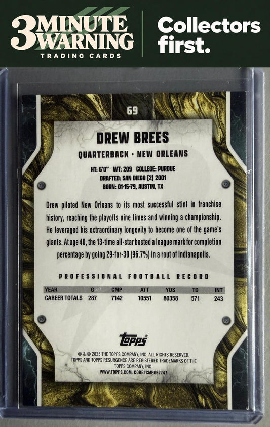 2024 Topps Resurgence #69 Drew Brees