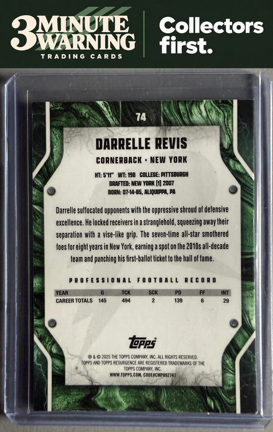2024 Topps Resurgence #74 Darrelle Revis Surge #/399