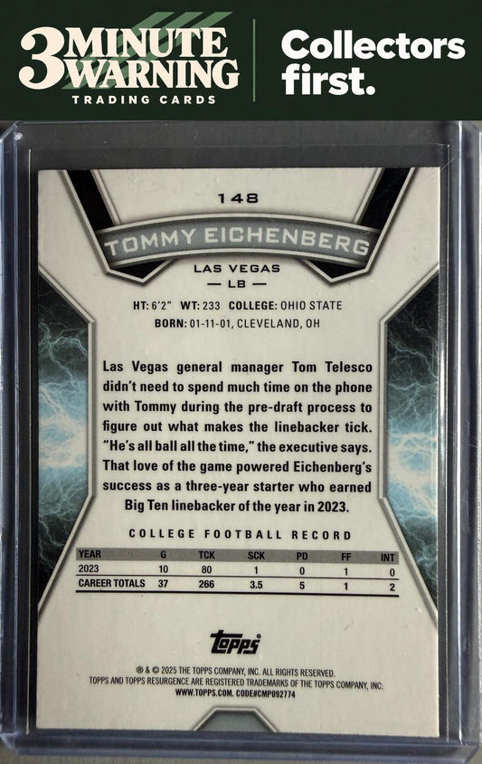 2024 Topps Resurgence #148 Tommy Eichenberg Blue & Orange Spark