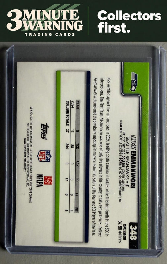 2025 Topps Chrome #348 Nick Emmanwori
