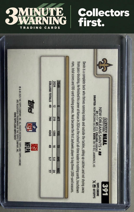 2025 Topps Chrome #391 Devin Neal