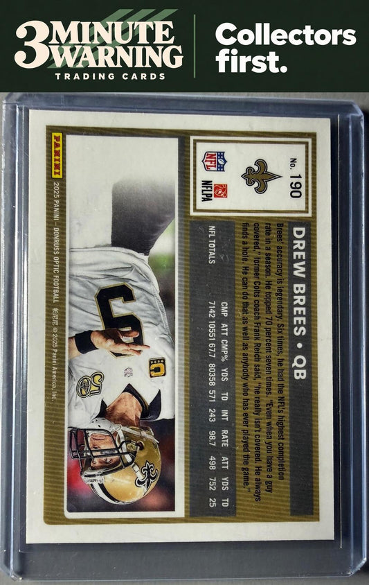 2025 Donruss Optic #190 Drew Brees