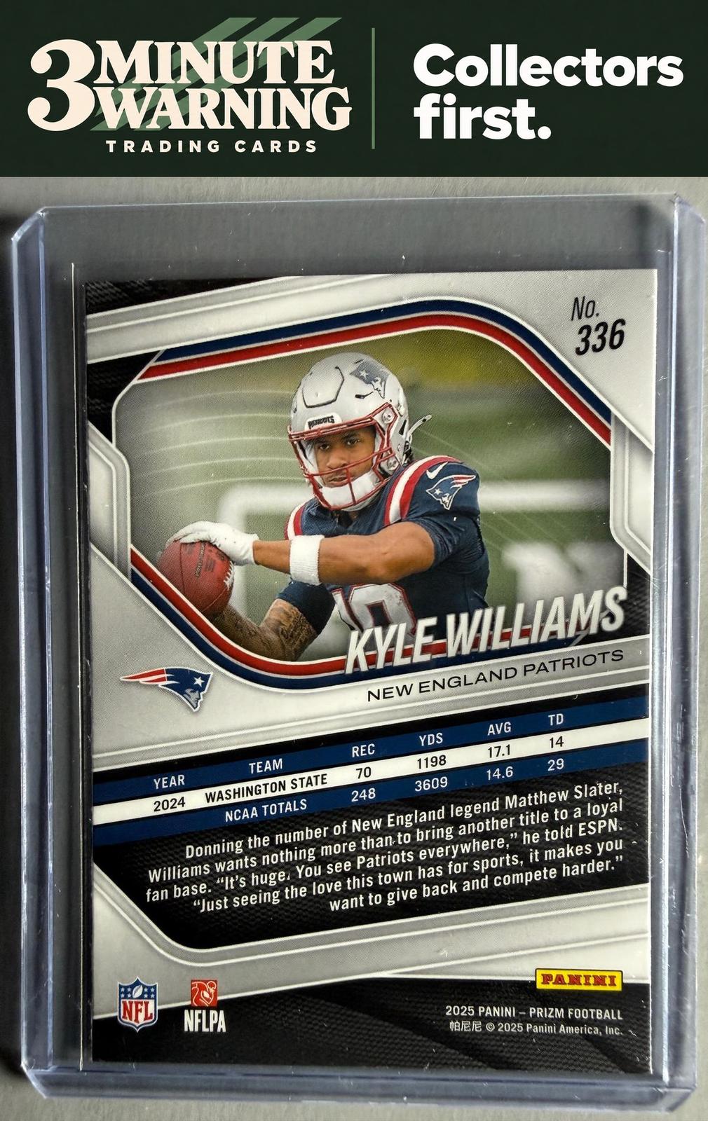 2025 Panini Prizm #336 Kyle Williams