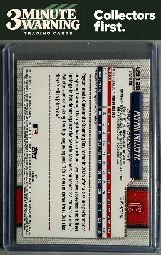2026 Topps Update #US128 Peyton Pallette