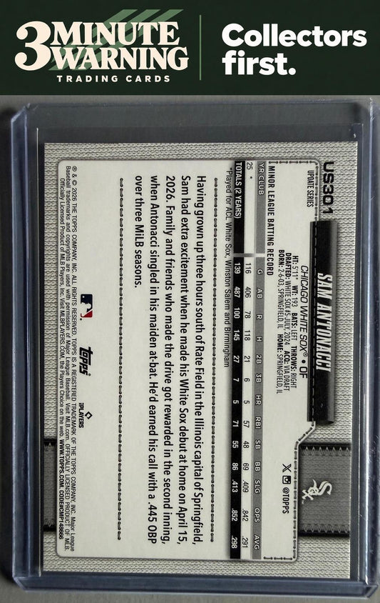 2026 Topps Update #US301 Sam Antonacci