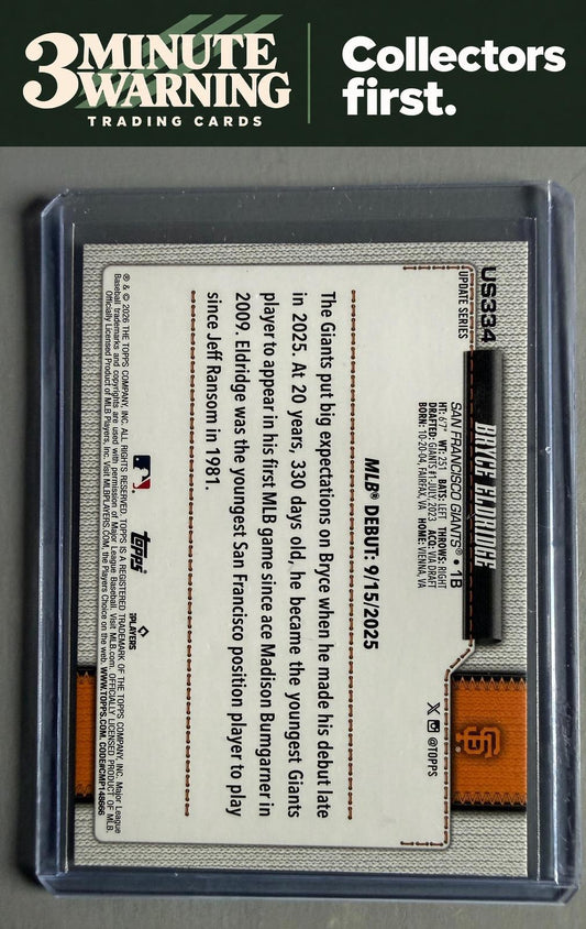 2026 Topps Update #US334 Bryce Eldridge