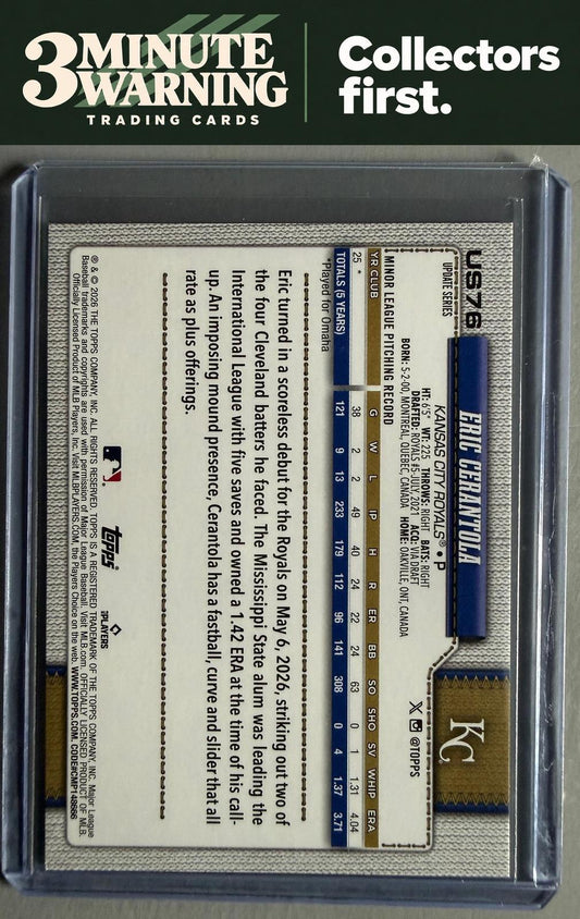 2026 Topps Update #US76 Eric Cerantola