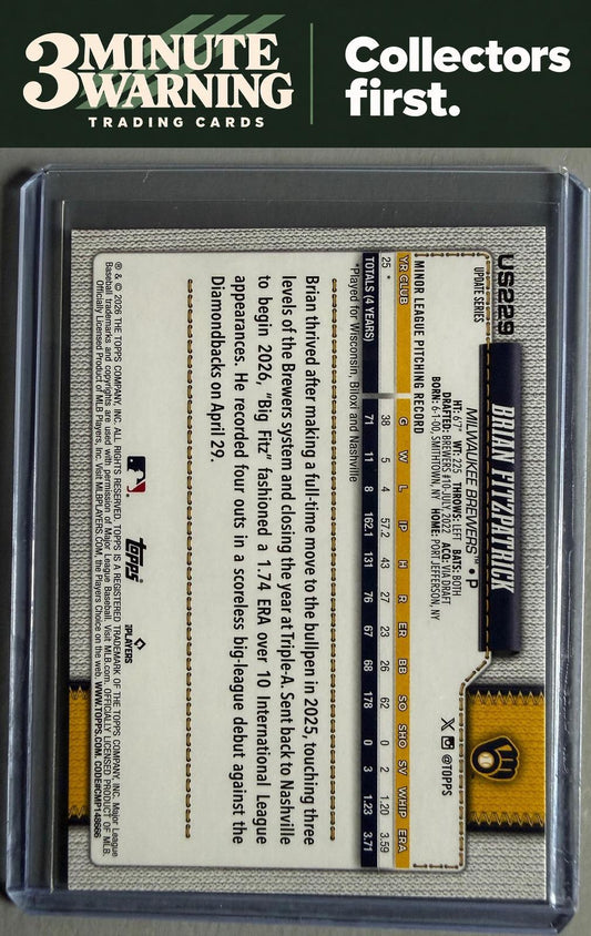 2026 Topps Update #US229 Brian Fitzpatrick