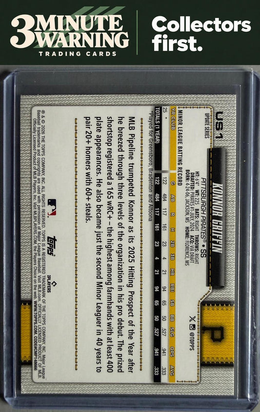 2026 Topps Update #US1 Konnor Griffin