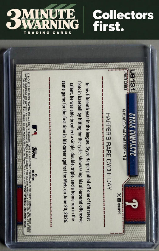 2026 Topps Update #US131 Cycle Complete