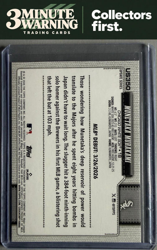 2026 Topps Update #US350 Munetaka Murakami