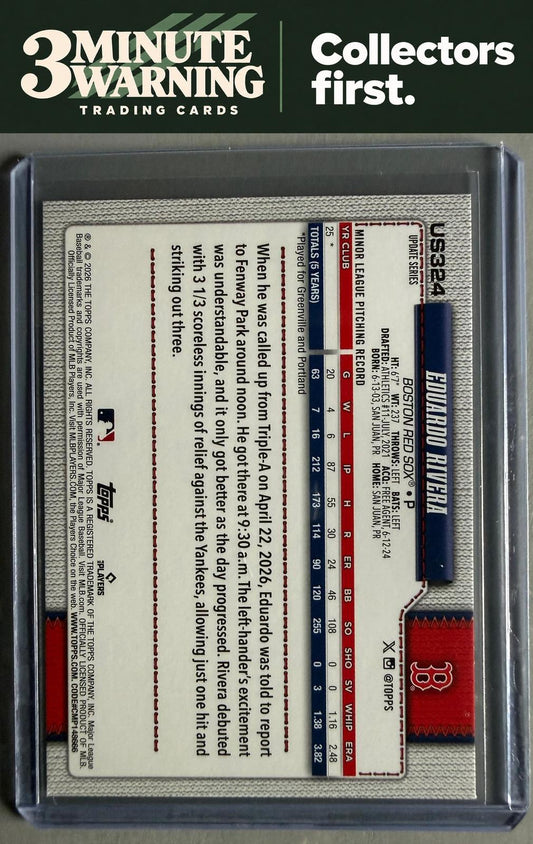 2026 Topps Update #US324 Eduardo Rivera