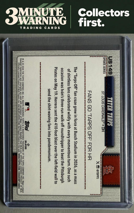 2026 Topps Update #US149 Tater Tarps Holiday Jack O'Lanterns