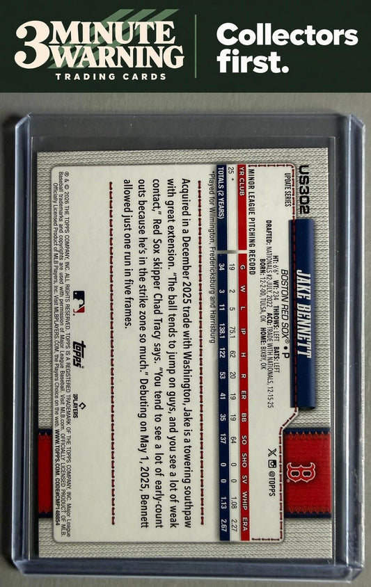 2026 Topps Update #US302 Jake Bennett Holiday