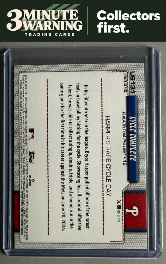 2026 Topps Update #US131 Cycle Complete Holo Foil
