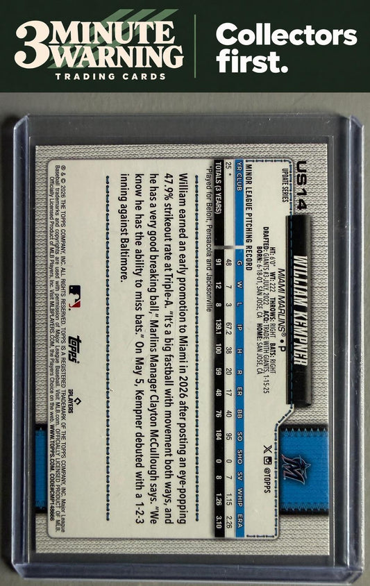 2026 Topps Update #US14 William Kempner Holo Foil