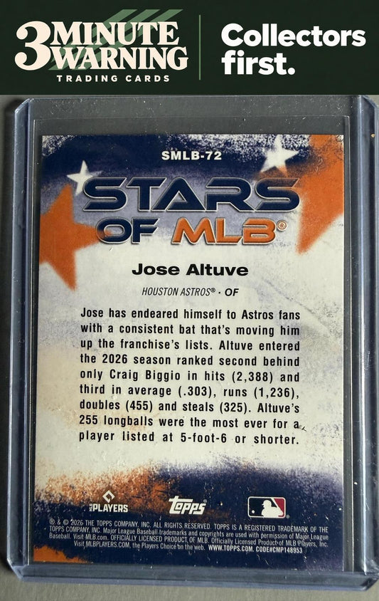 2026 Topps Update #SMLB-72 Jose Altuve Stars of MLB