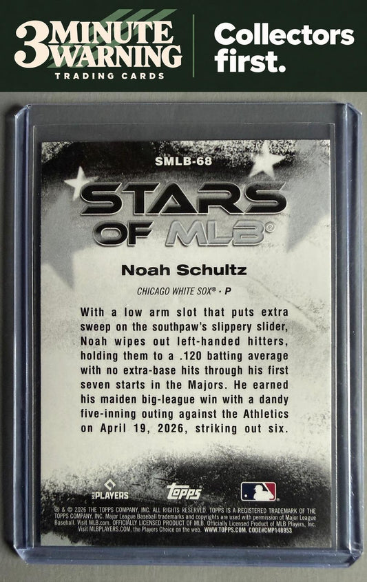 2026 Topps Update #SMLB-68 Noah Schultz Stars of MLB